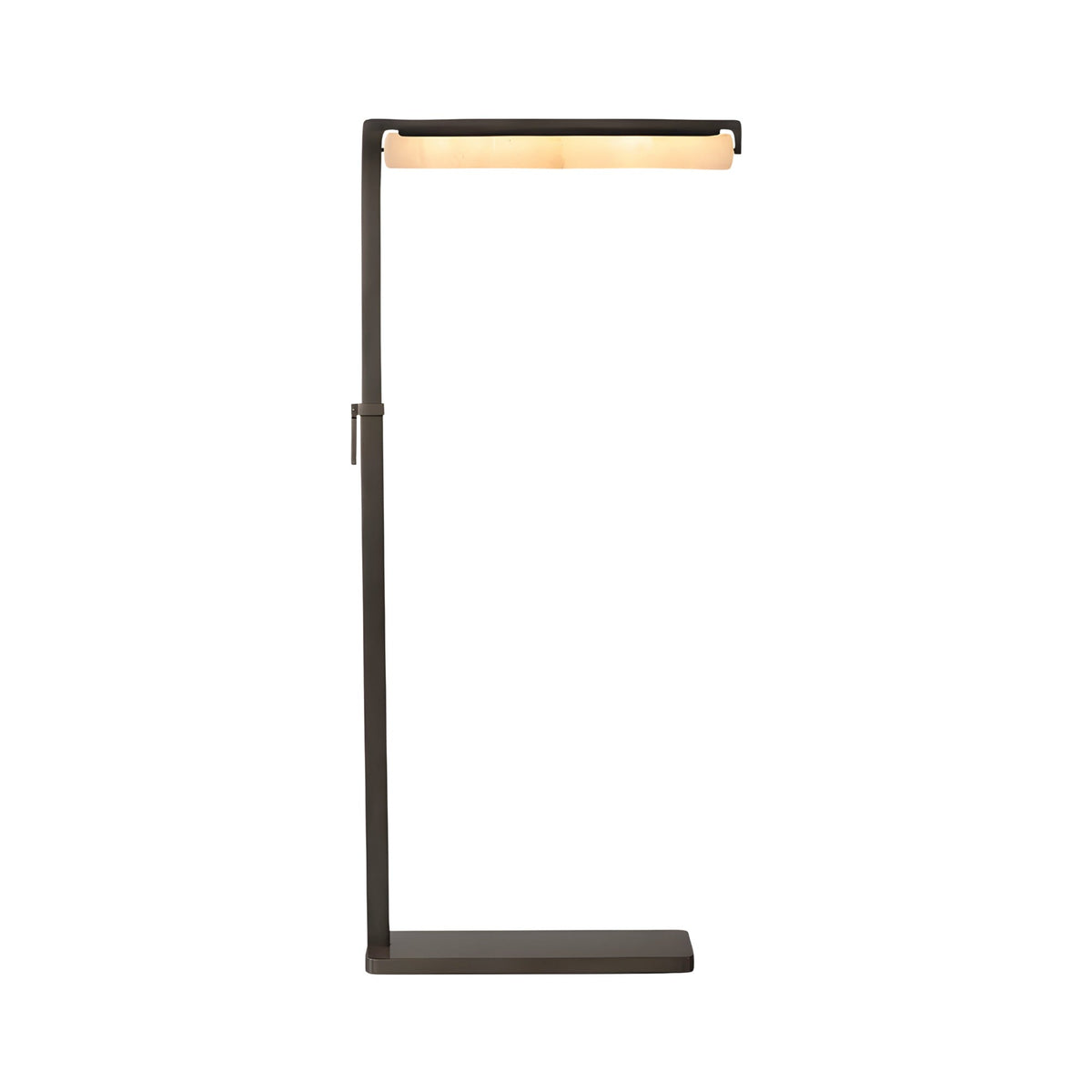 Linea LED Alabaster Floor Lamp - Matt Black