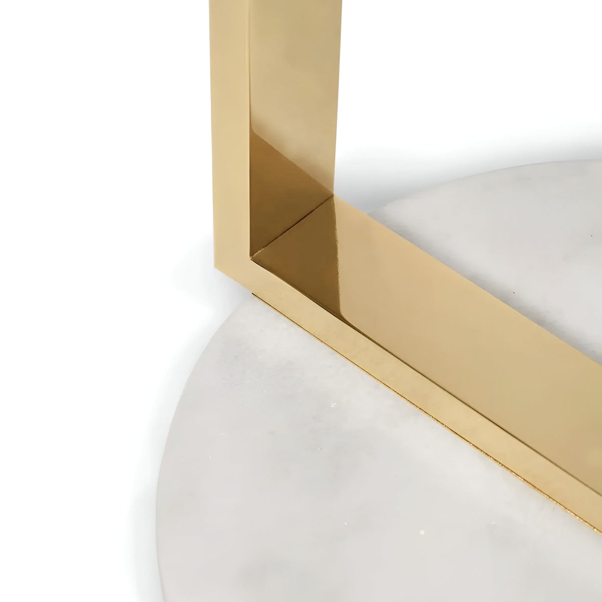 Atria Small LED Alabaster Floor Lamp - Brushed Brass
