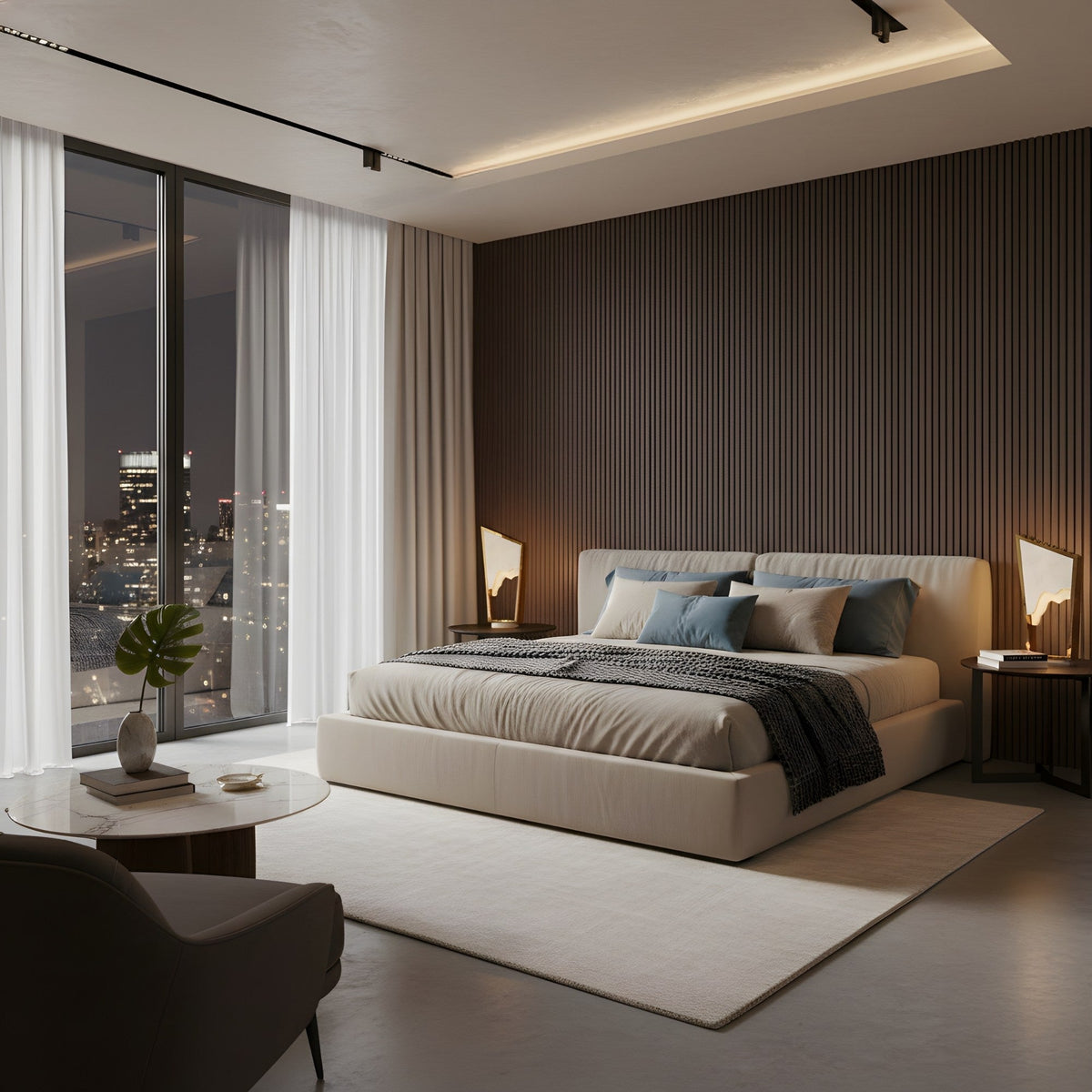 Atria LED Alabaster Table Lamp - Brushed Brass