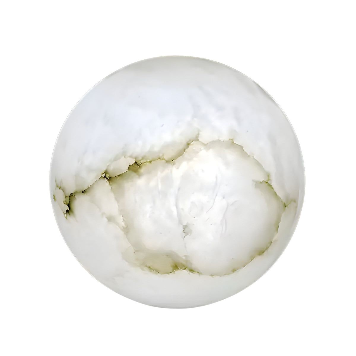 Zavero Alabaster Orb Table Lamp - Soft White
