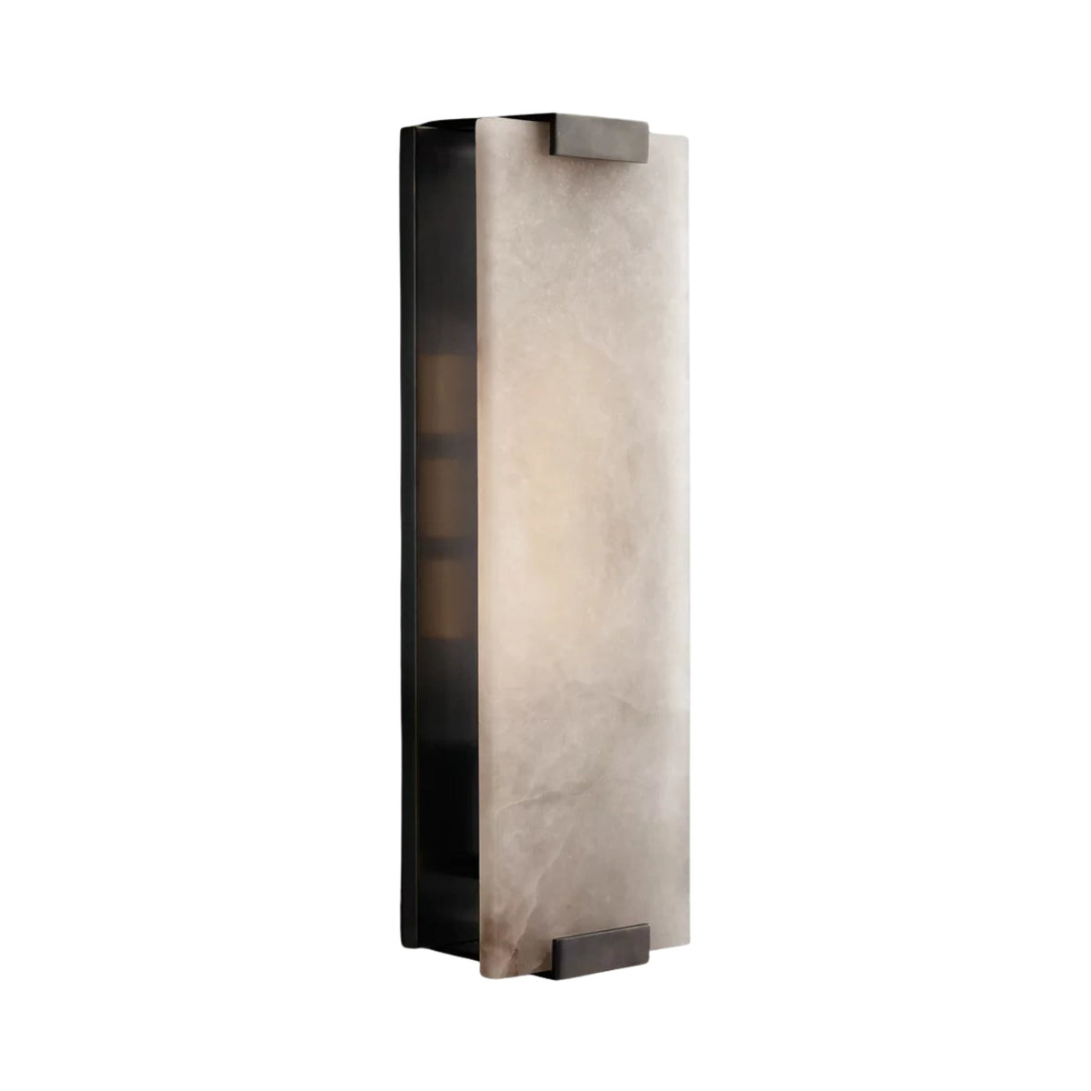 Virelux LED Alabaster Wall Light - Black & Soft White