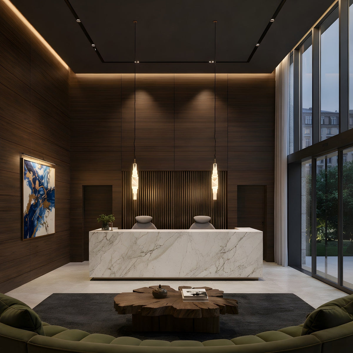 Aurelia LED Alabaster Pendant Light - Soft White
