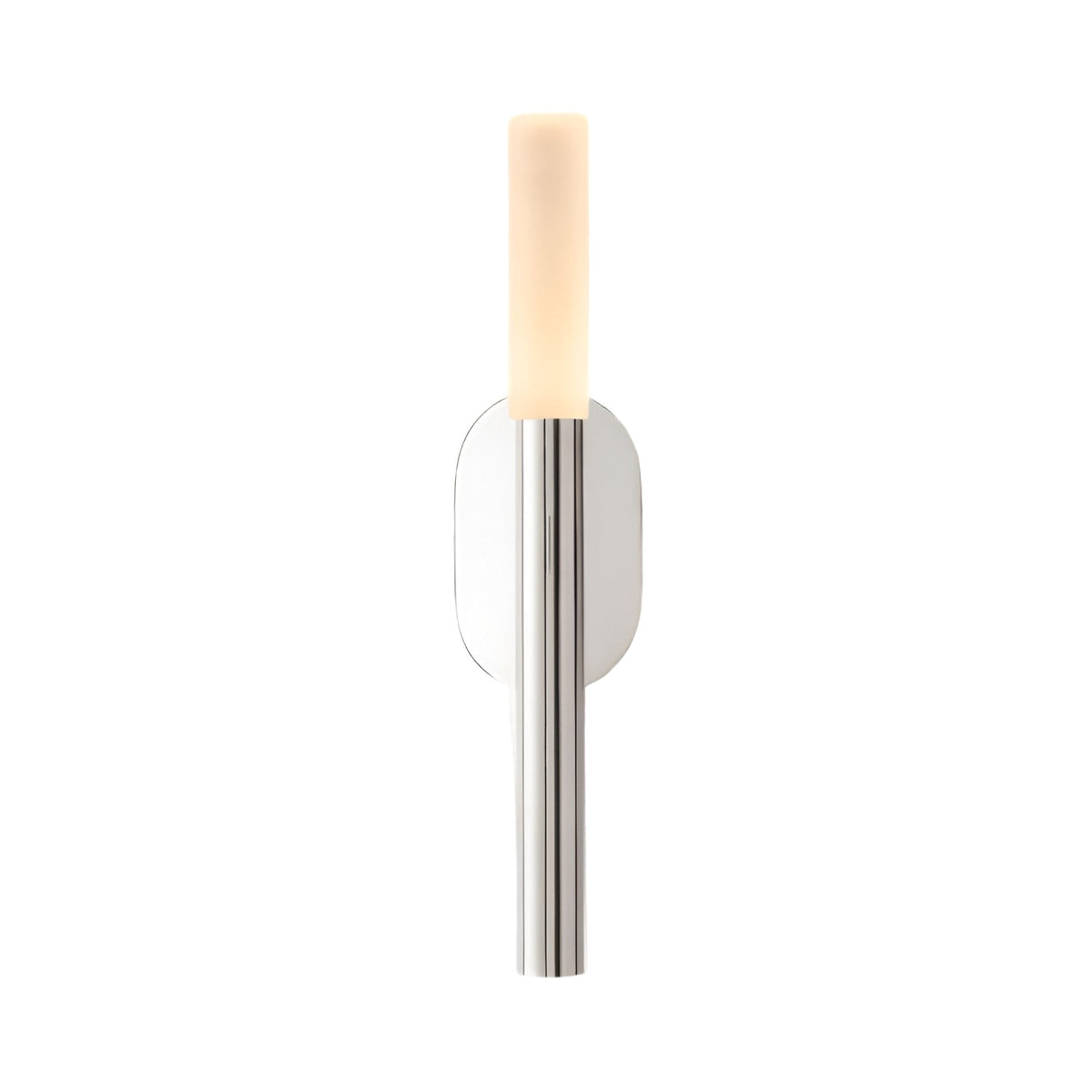 Aurelian LED Alabaster Column Wall Light - Satin Nickel