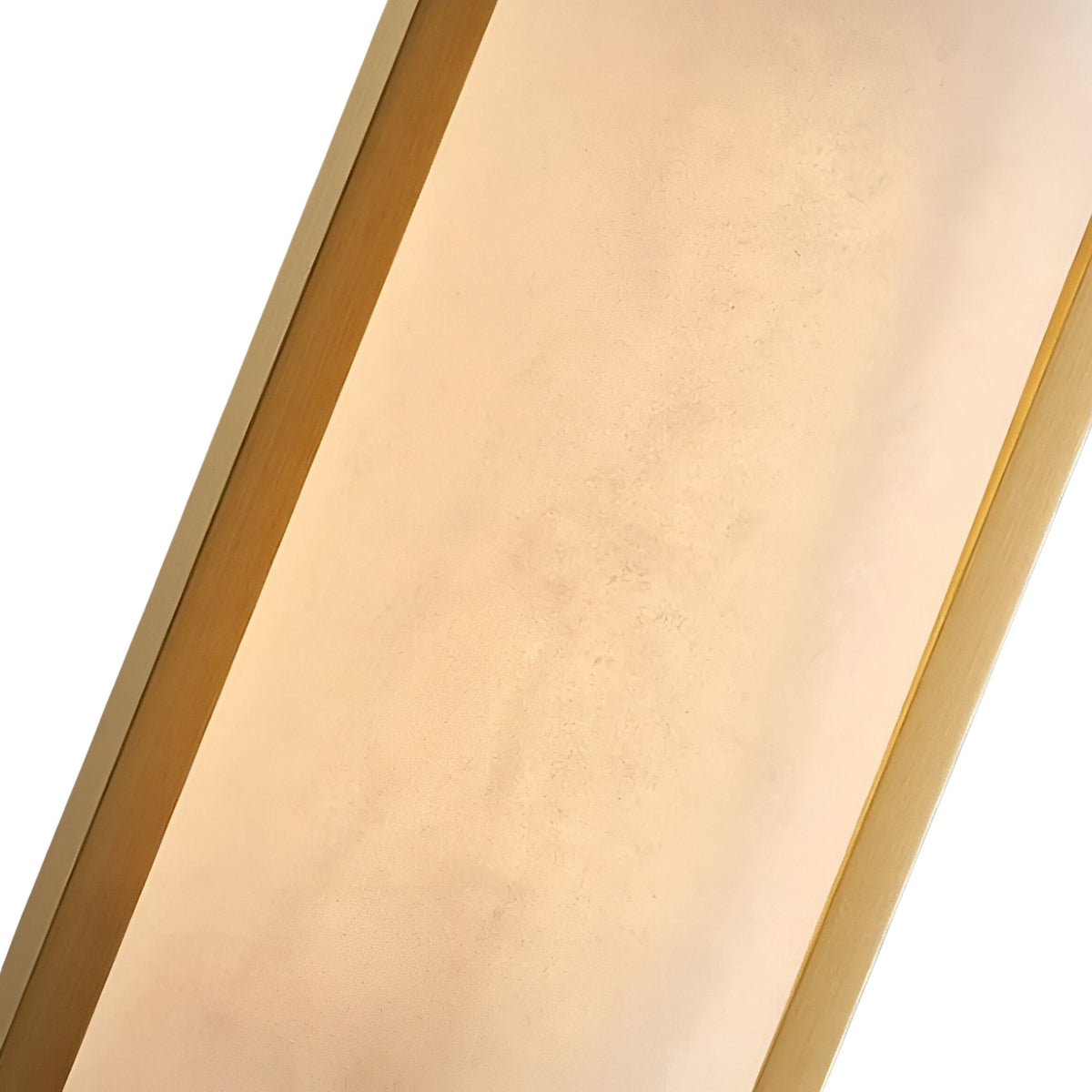 Arvion Slim Capsule Alabaster Pendant Light - Brushed Brass