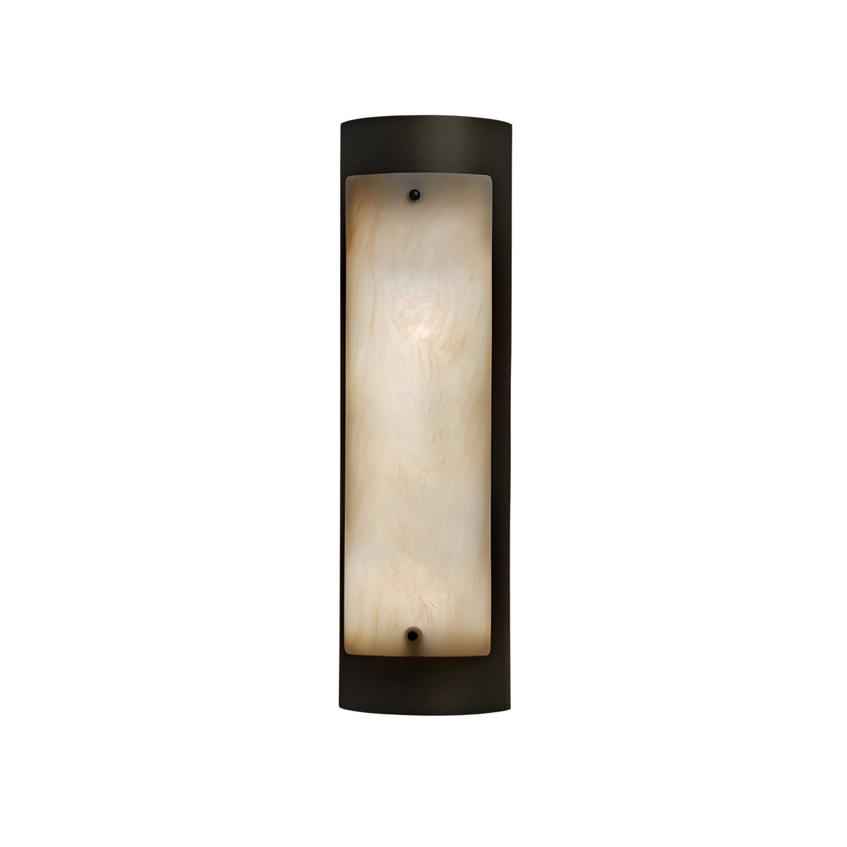Elantra LED Vertical Alabaster Wall Light Small - Black