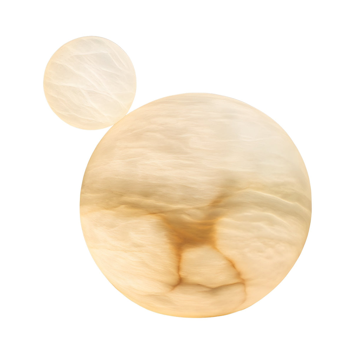 Alystri 2 Light Globe Alabaster Floor Lamp - Soft White