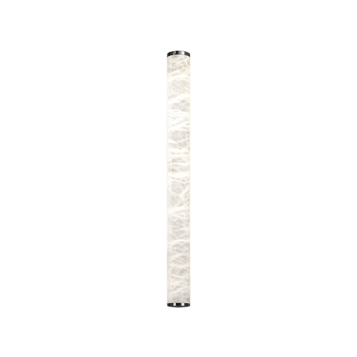 Corvane Medium 640mm Slim Cylindrical Alabaster LED Wall Light - Soft White