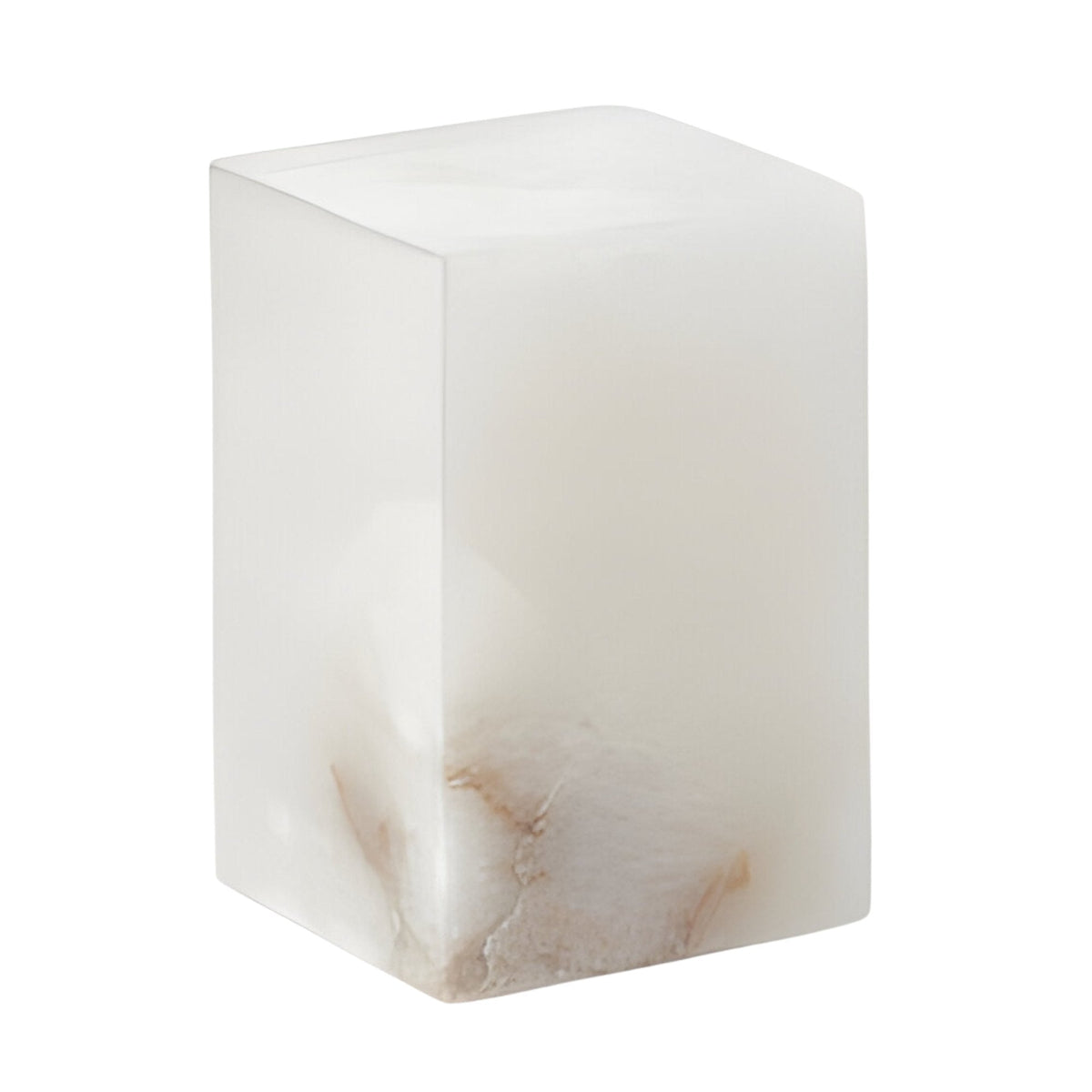 Monvara 2 Light Monolith Alabaster Floor Lamp - Soft White