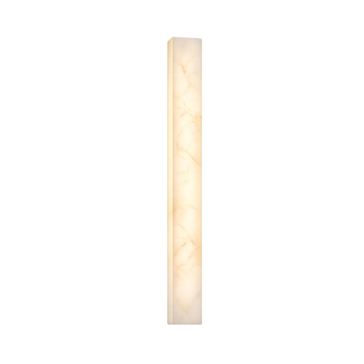 Aureline LED Sculpted Column Alabaster Wall Light - Soft White