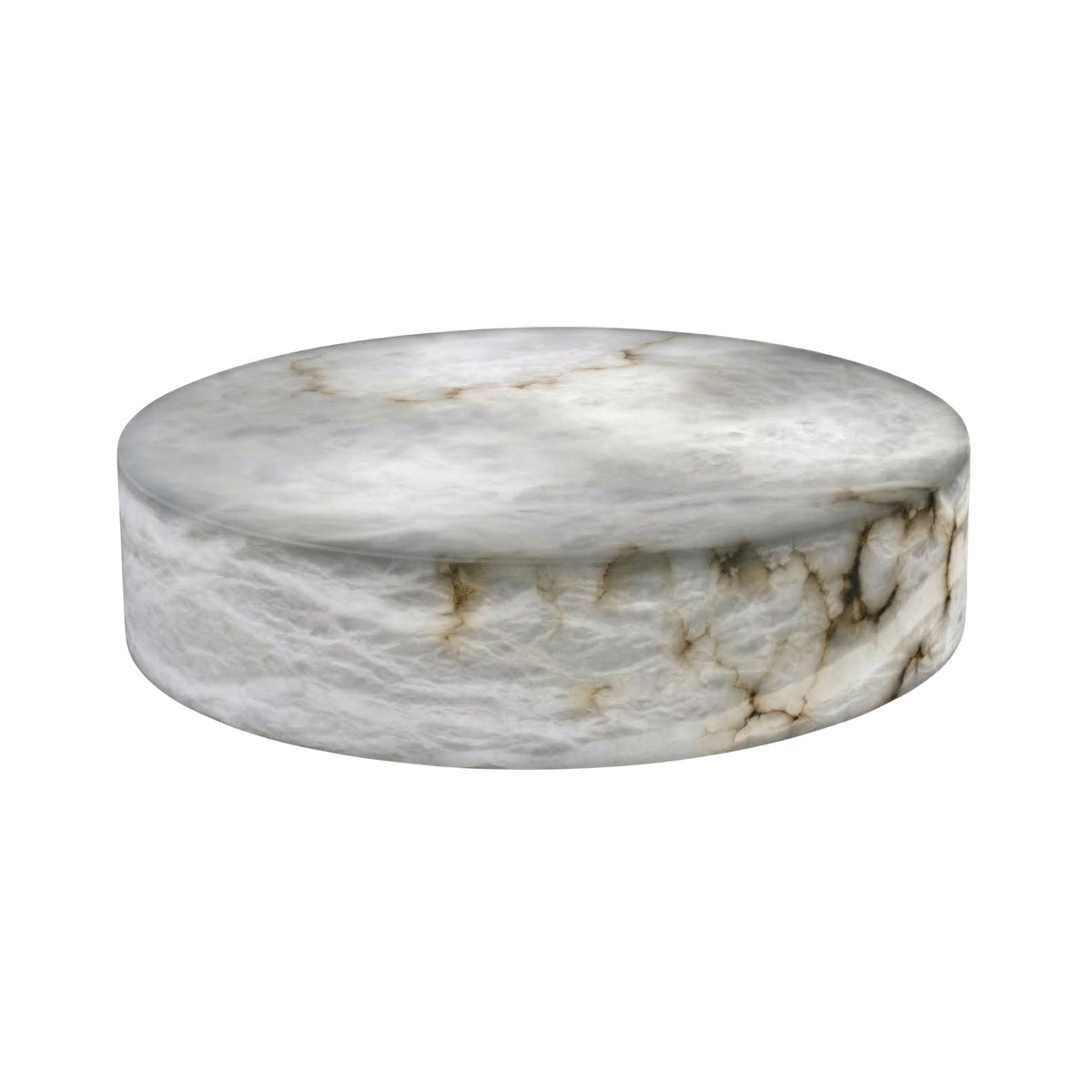 Alurien LED Alabaster Coffee Table Small - Soft White