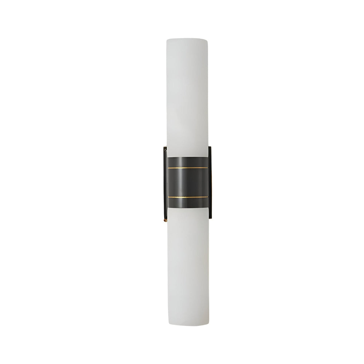 Velaris 2 Light Double Alabaster Wall Light - Soft White & Black
