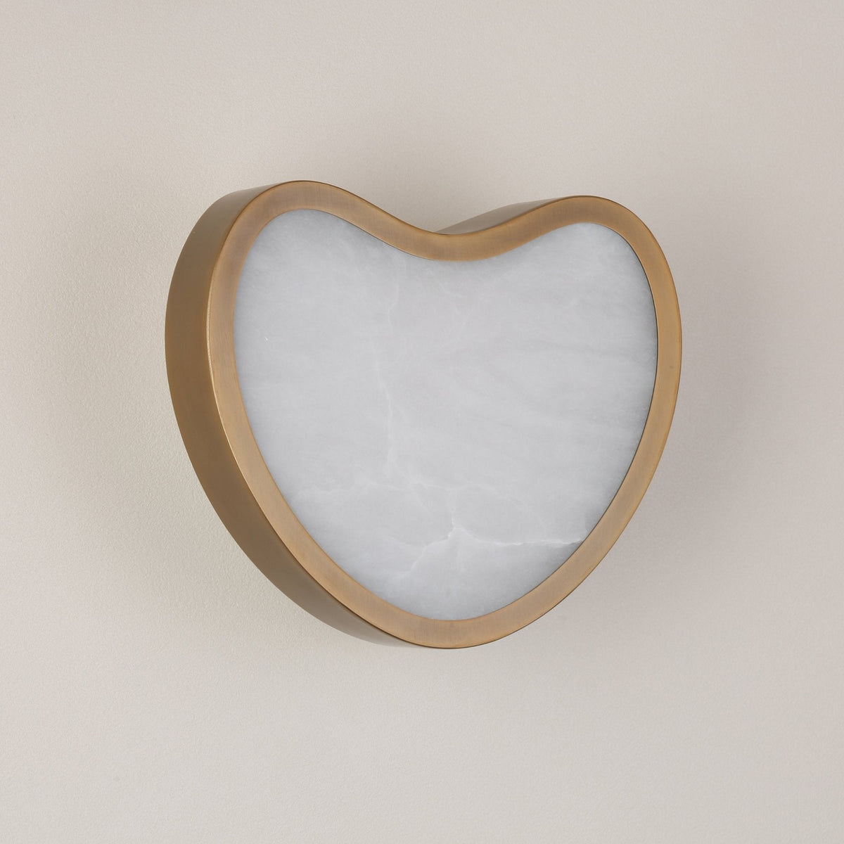 Marea LED Alabaster Wall Light - Brushed Brass