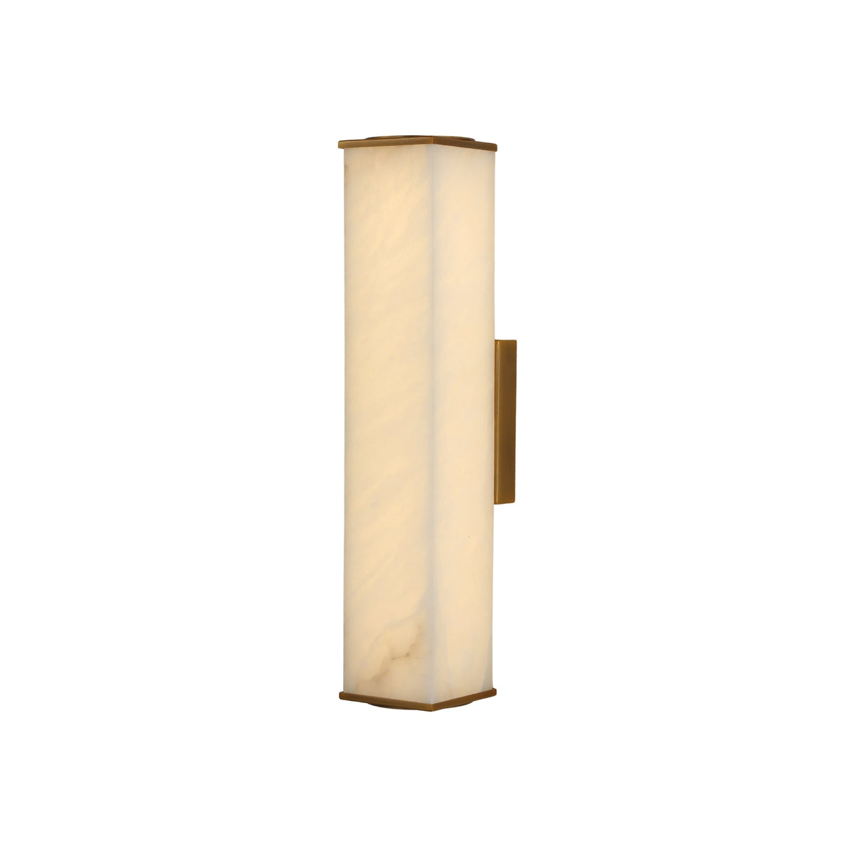 Valmere LED Small Linear Alabaster Wall Light - Soft White