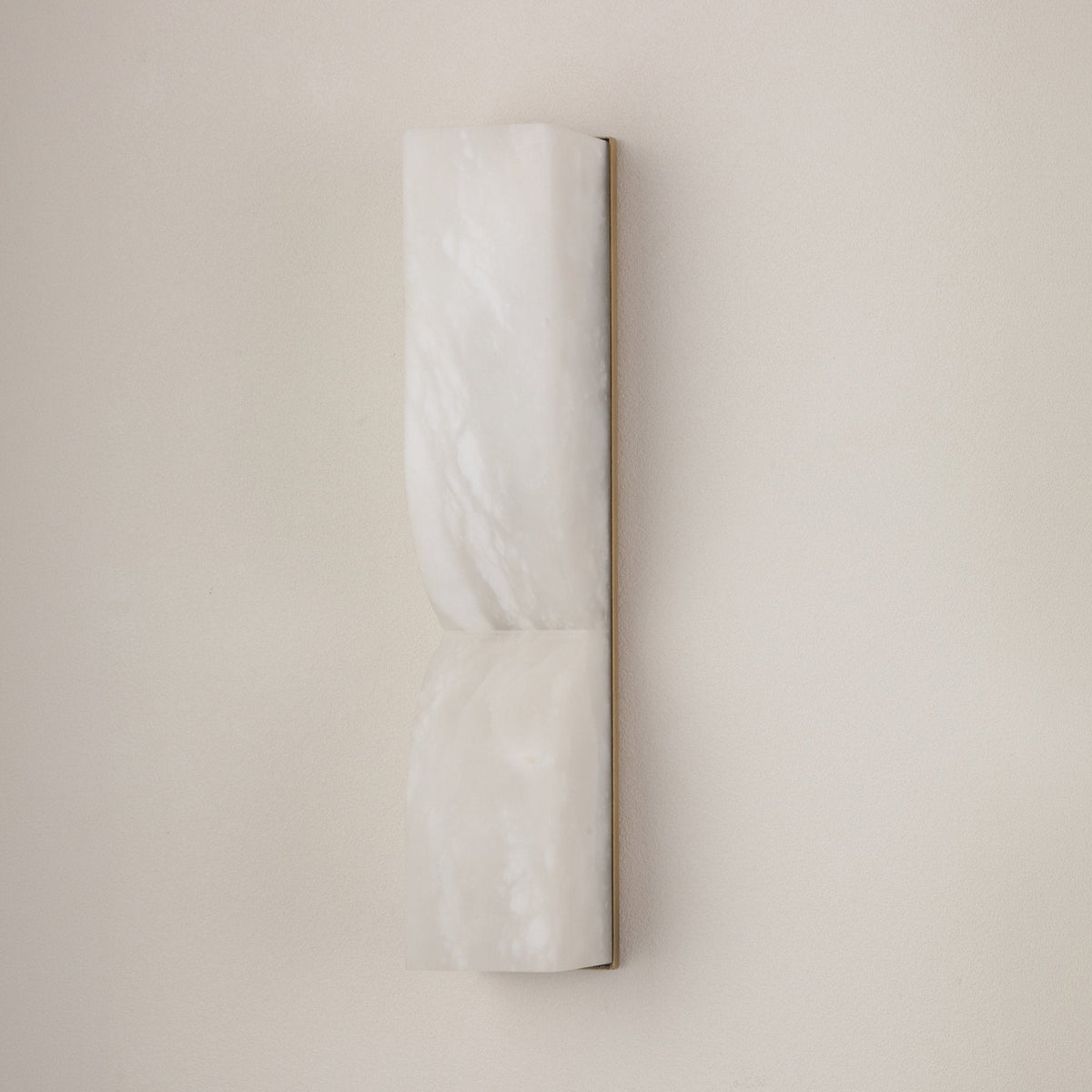 Vera LED Small Silhouette Alabaster Wall Light - Soft White
