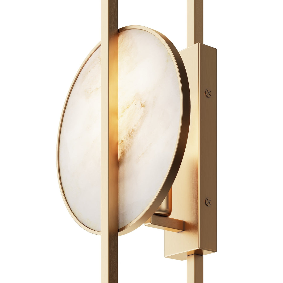 Marmo Wall Light - Gold Frame with Natural Stone Slab
