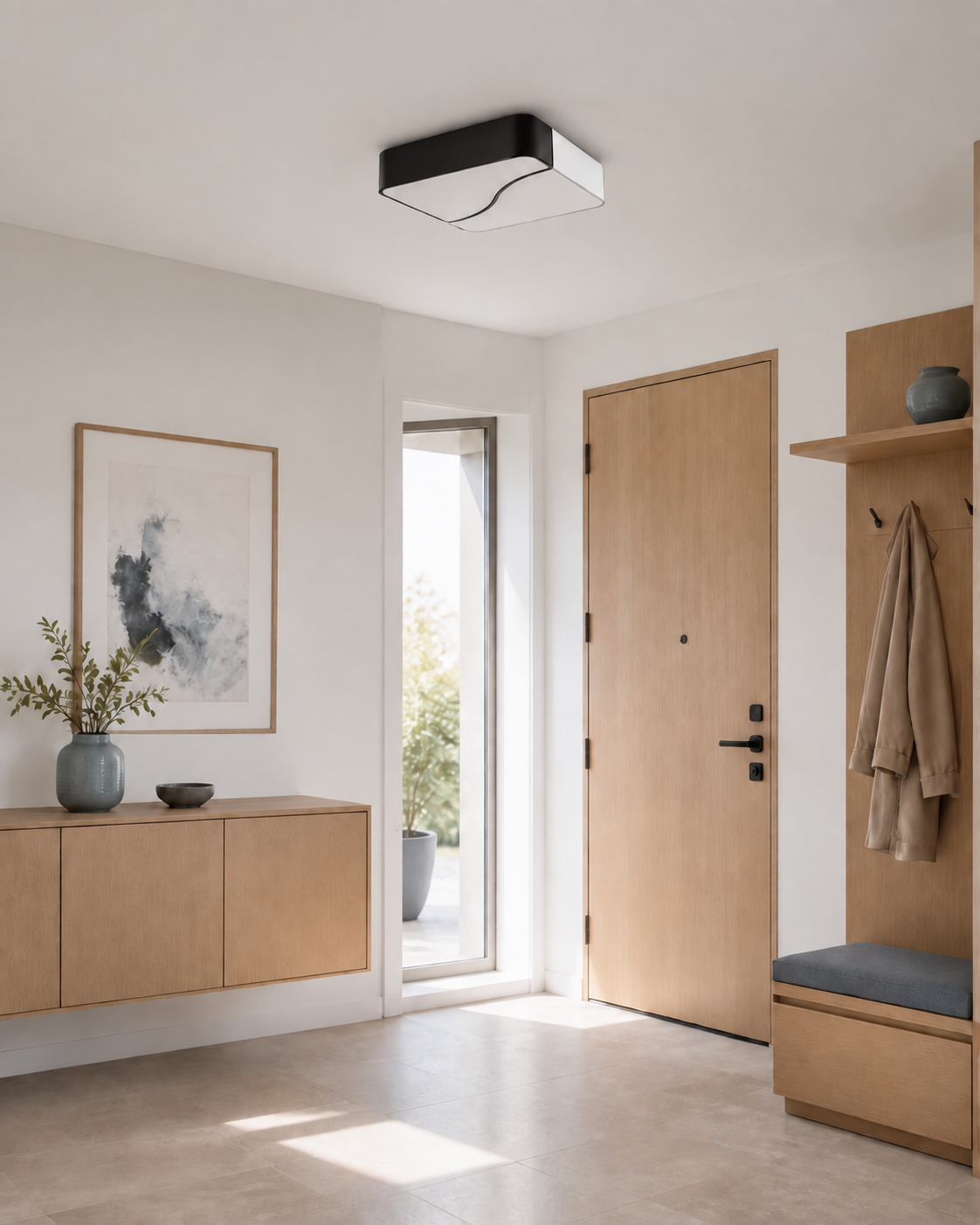 Essola — light off; AI-generated interior scene