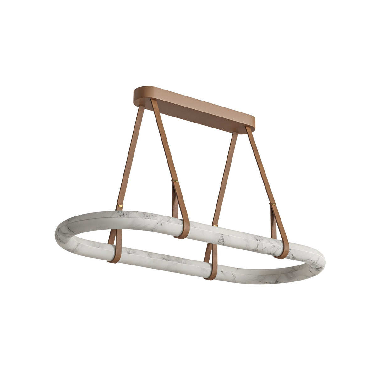 Cintura LED Small Alabaster Floating Pendant Light - Soft White