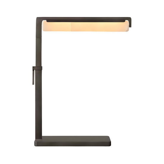 Linea LED Alabaster Table Lamp - Matte Black