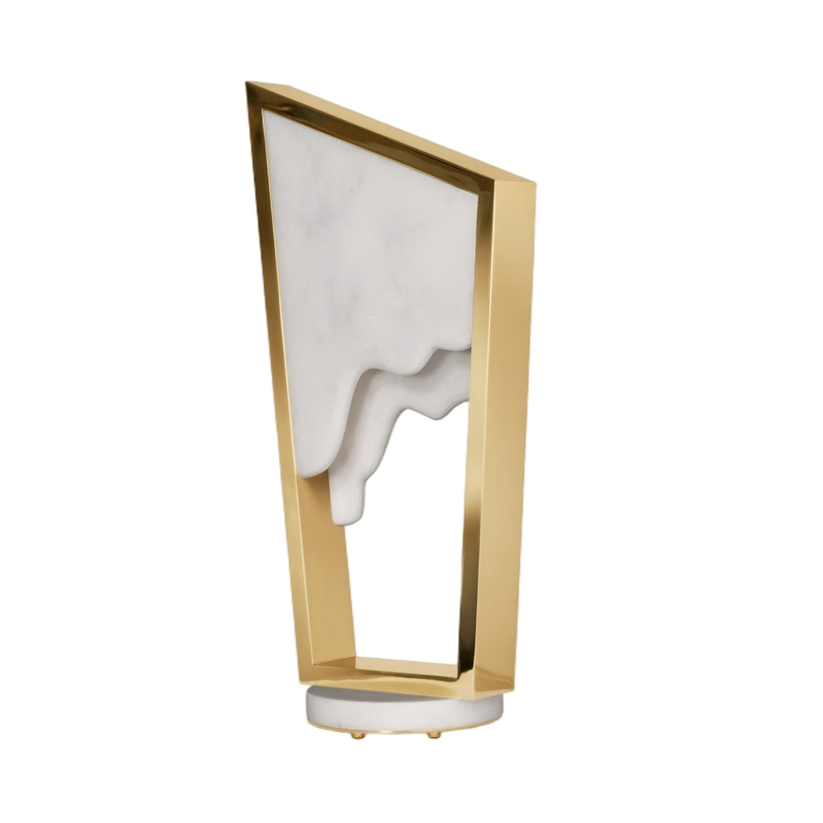 Atria LED Alabaster Table Lamp - Brushed Brass