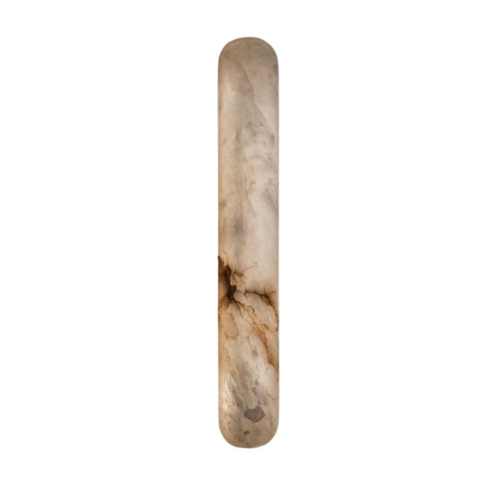 Arvella LED Large Column Alabaster Wall Light - Soft White
