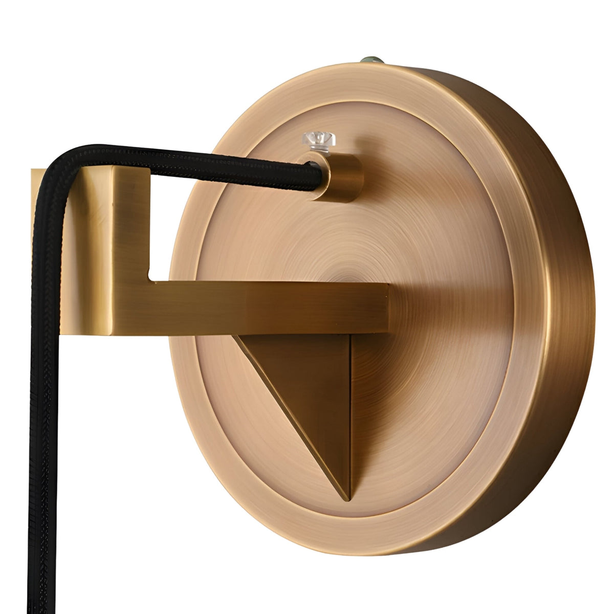 Elystria LED Vertical Alabaster Wall Light - Brushed Brass