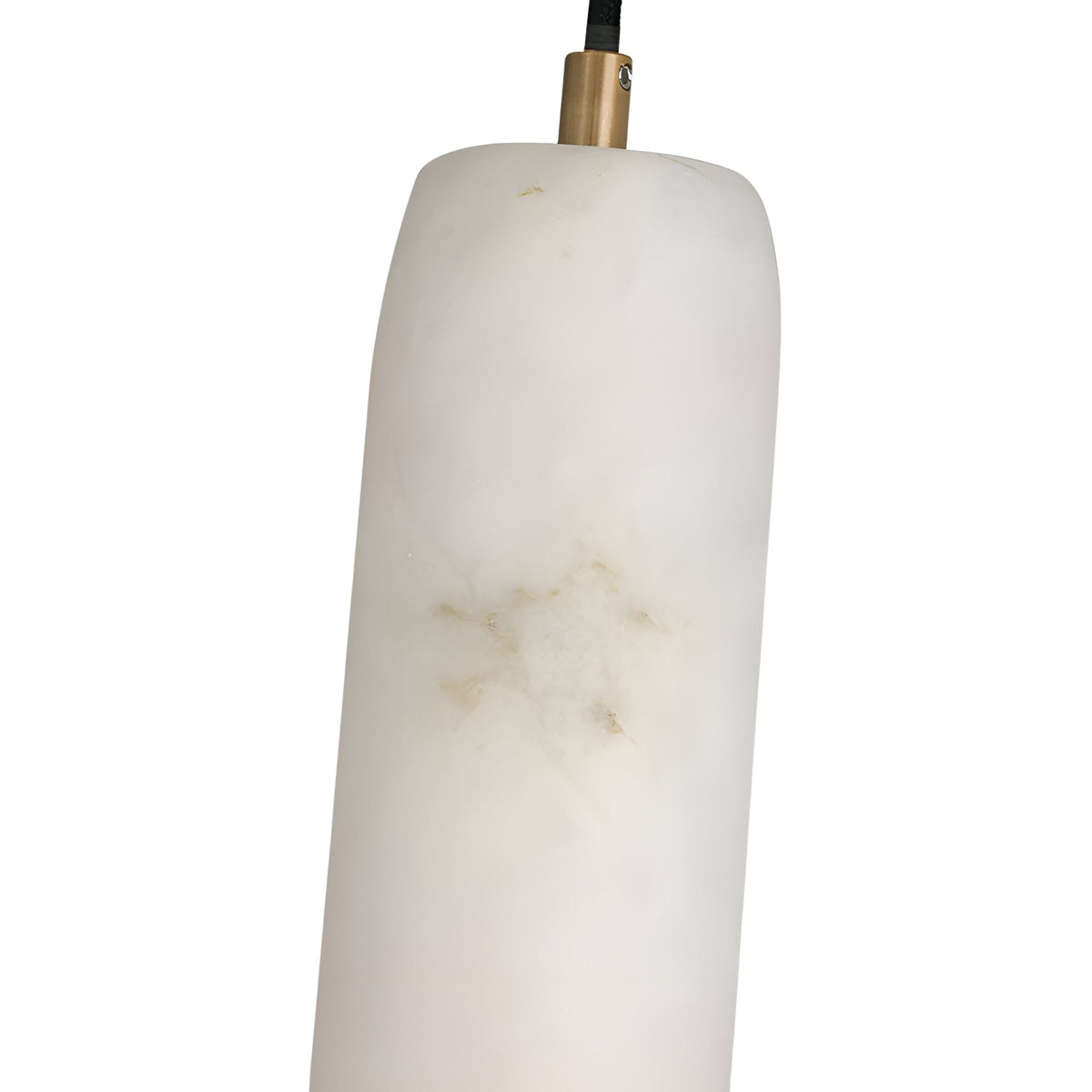 Elystria LED Vertical Alabaster Wall Light - Brushed Brass