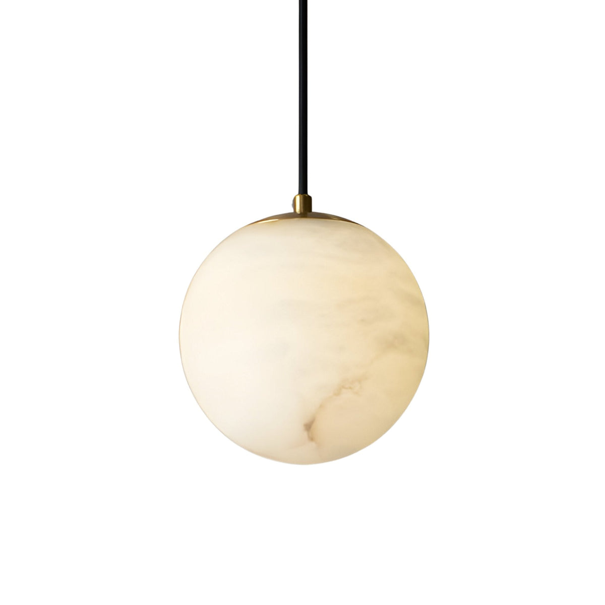 Lyvane 1 Light Medium Globe Alabaster Pendant - Soft White