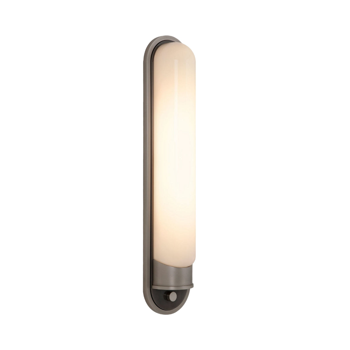 Lunaris LED Vertical Alabaster Wall Light - Black & Soft White