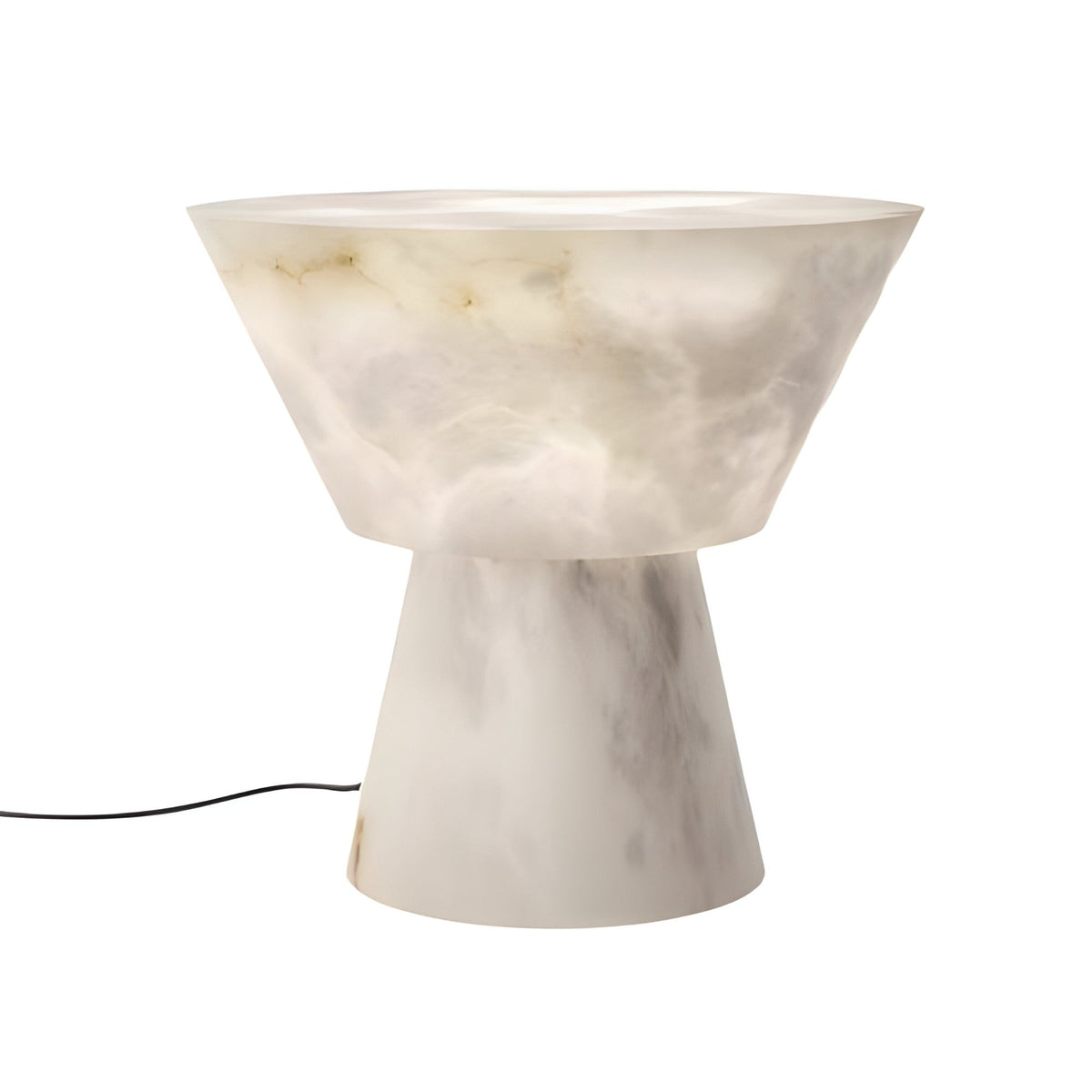 Calyrix LED Flared Alabaster Table Lamp - Soft White
