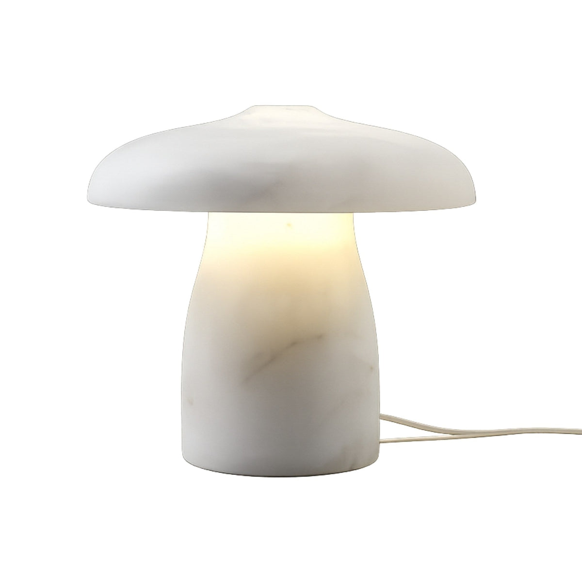 Mirexa LED Small Mushroom Alabaster Table Lamp - Soft White