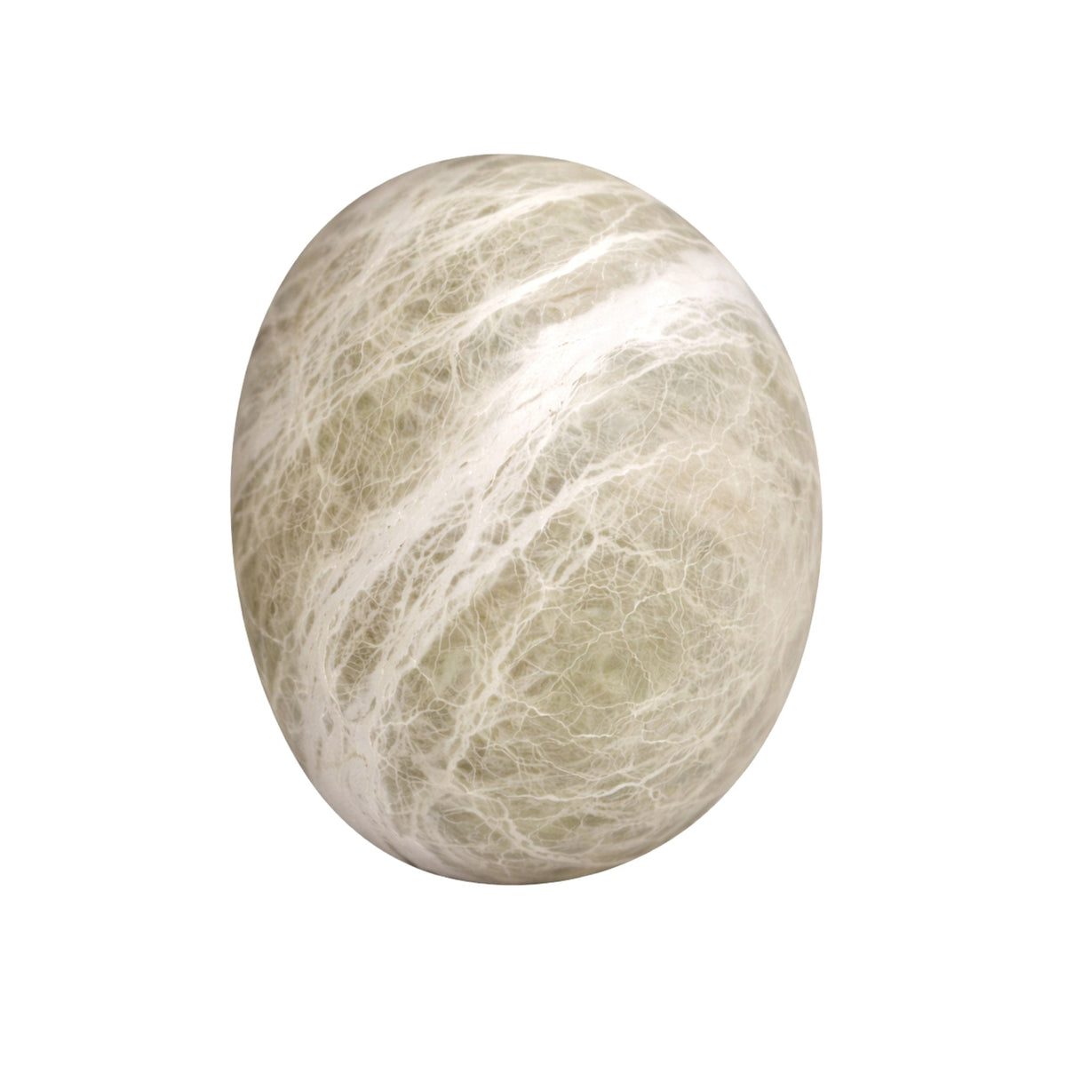 Orvani LED Medium Round Alabaster Wall Light - Soft White