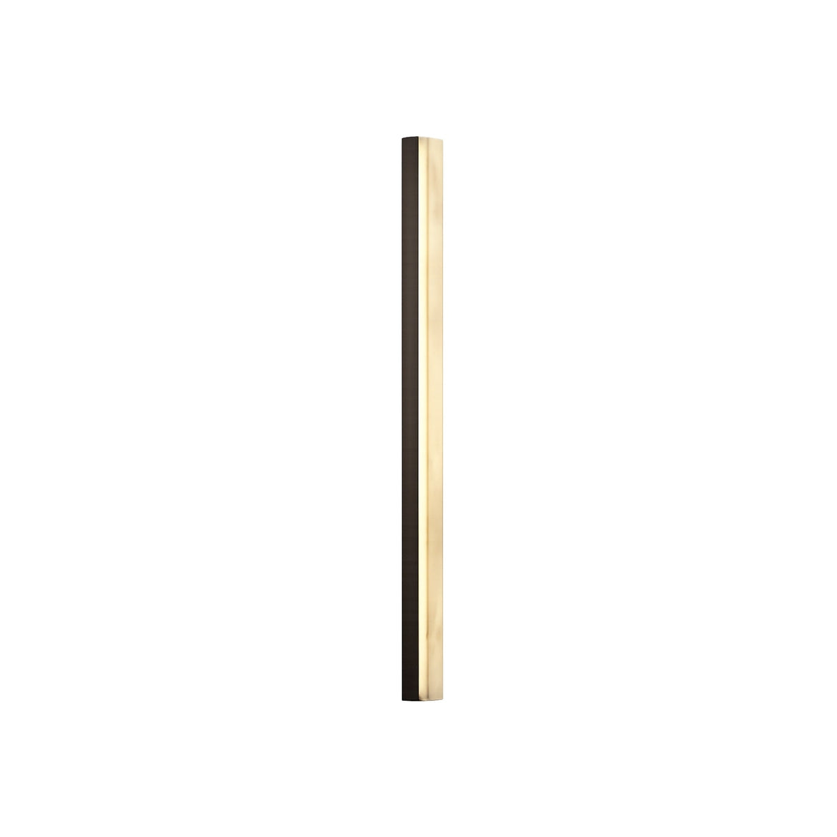 Cornova LED Linear Alabaster Wall Light Small - Matt Black