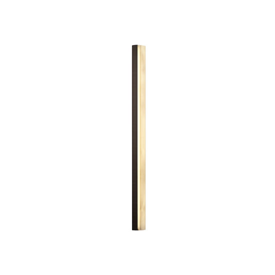 Cornova LED Linear Alabaster Wall Light Small - Matt Black