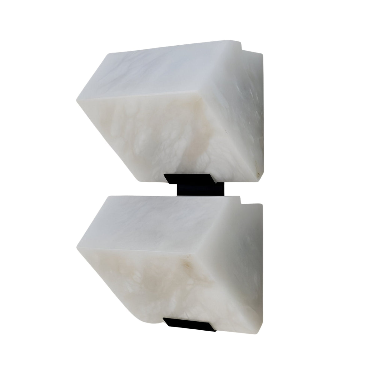 Glorina LED Stacked Alabaster Wall Light Small - Soft White