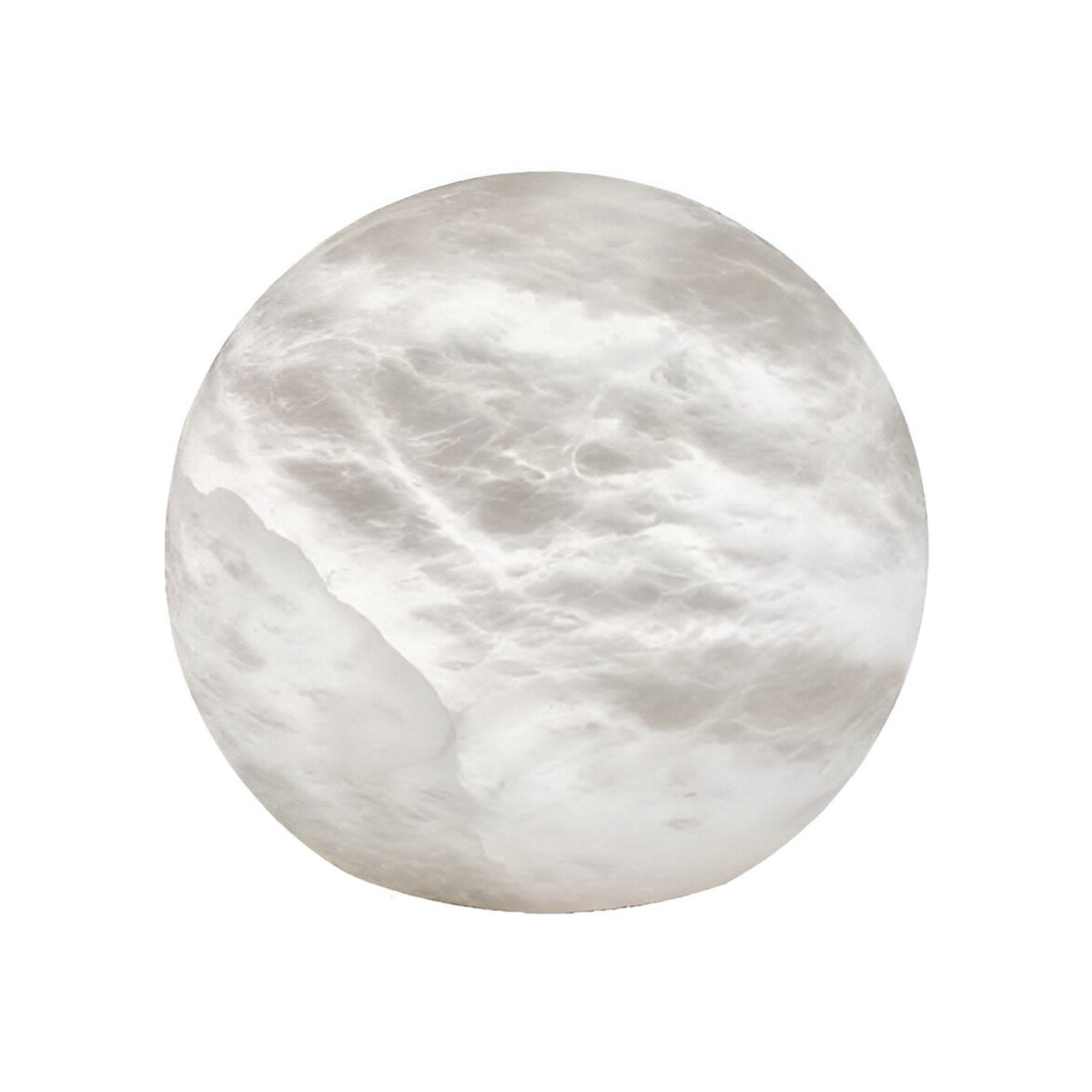 Marvello Alabaster Orb Table Lamp - Soft White