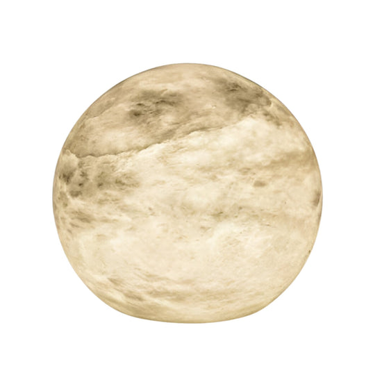 Marvello Alabaster Orb Table Lamp - Soft White