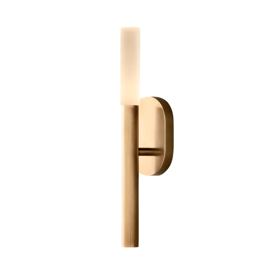 Aurelian LED Alabaster Wall Light - Brushed Brass
