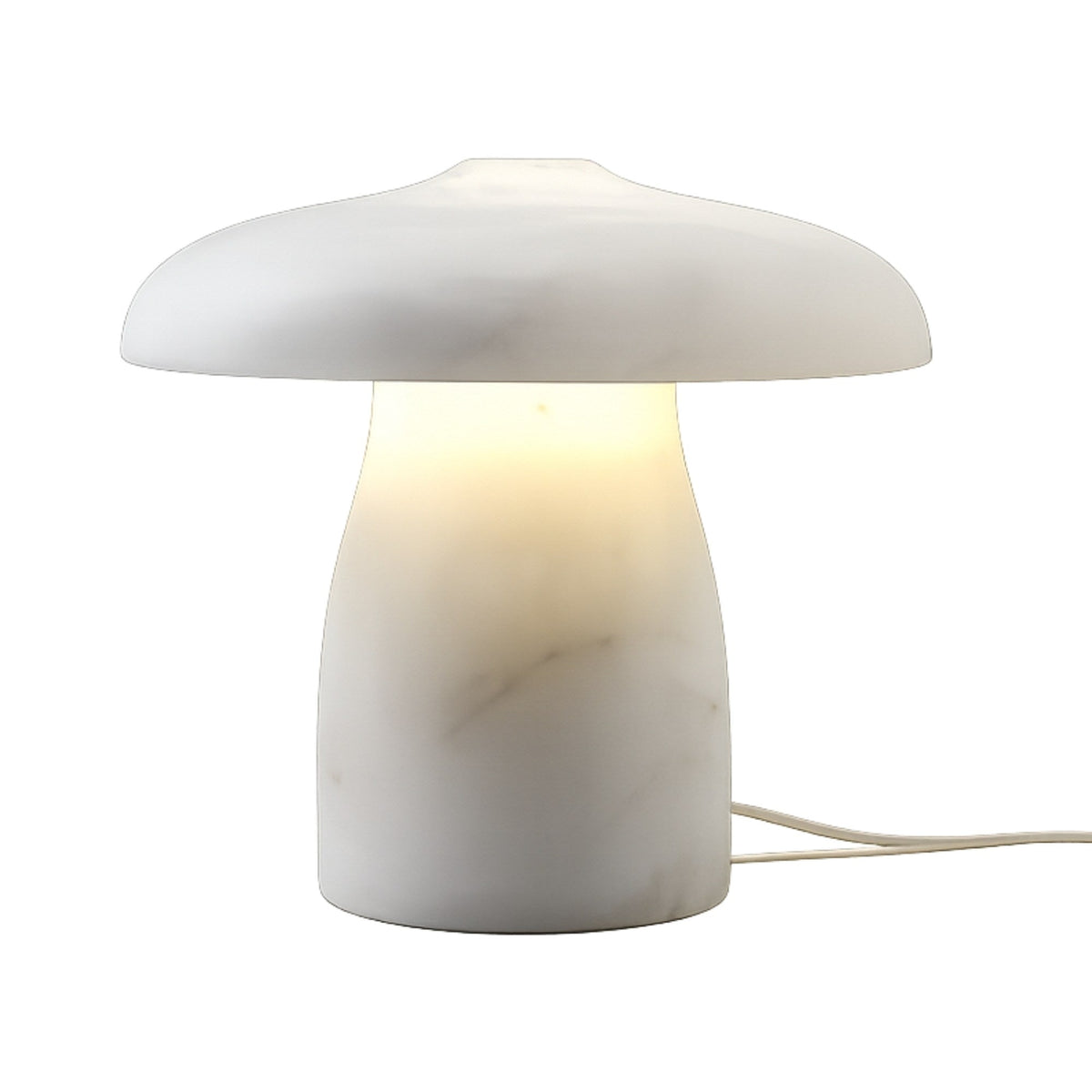 Mirexa LED Large Mushroom Alabaster Table Lamp - Soft White