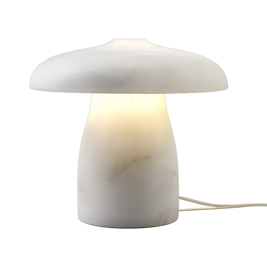 Mirexa LED Large Mushroom Alabaster Table Lamp - Soft White