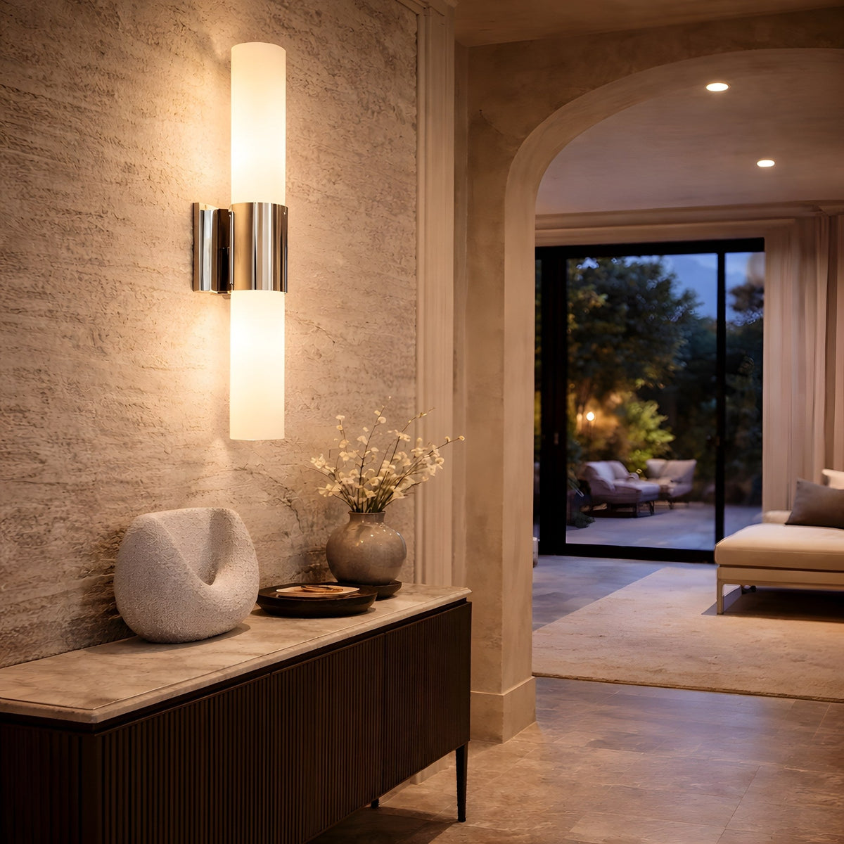 Fiora LED Alabaster Wall Light