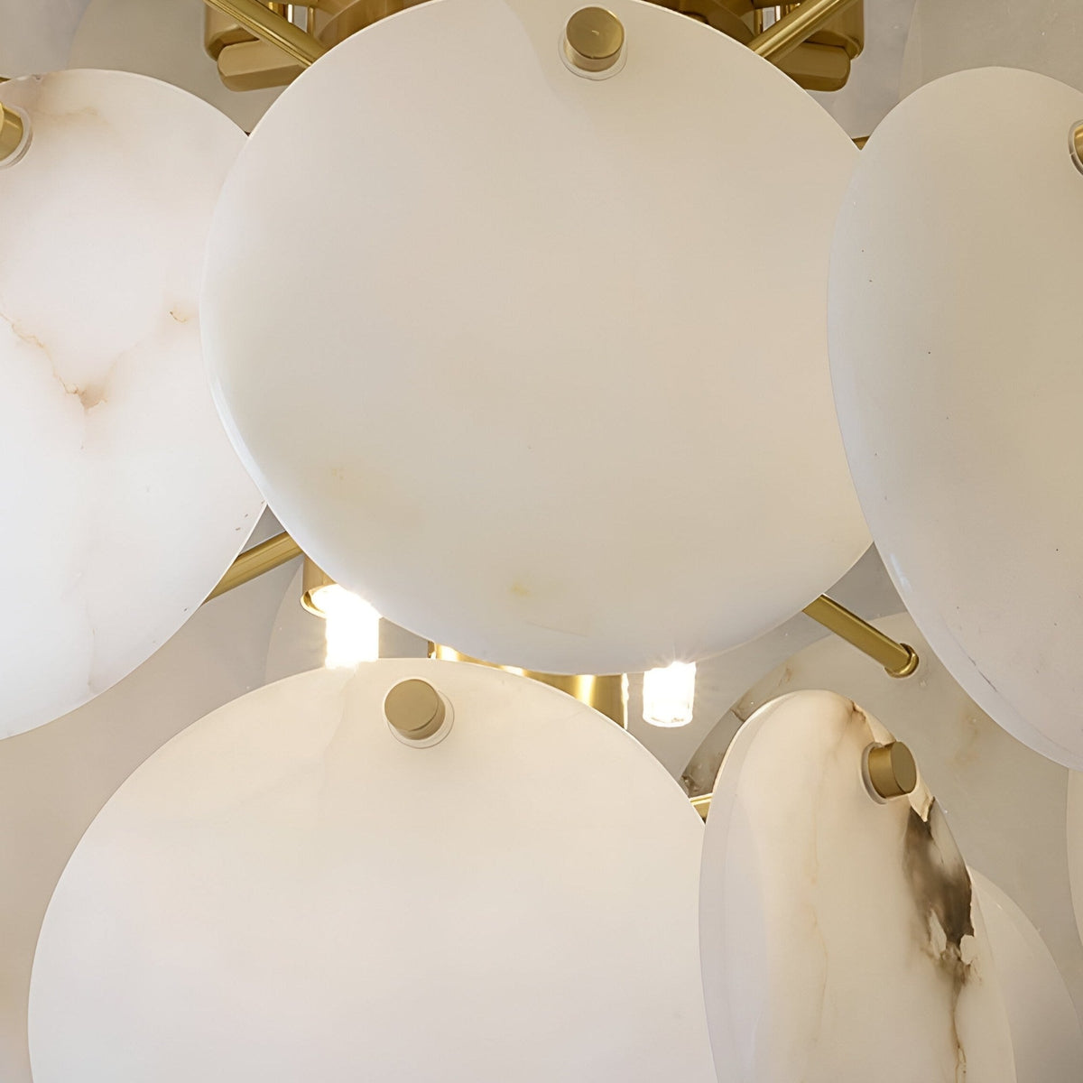 Solyra 21 Light 4 Tier Petal Alabaster Chandelier - Soft White