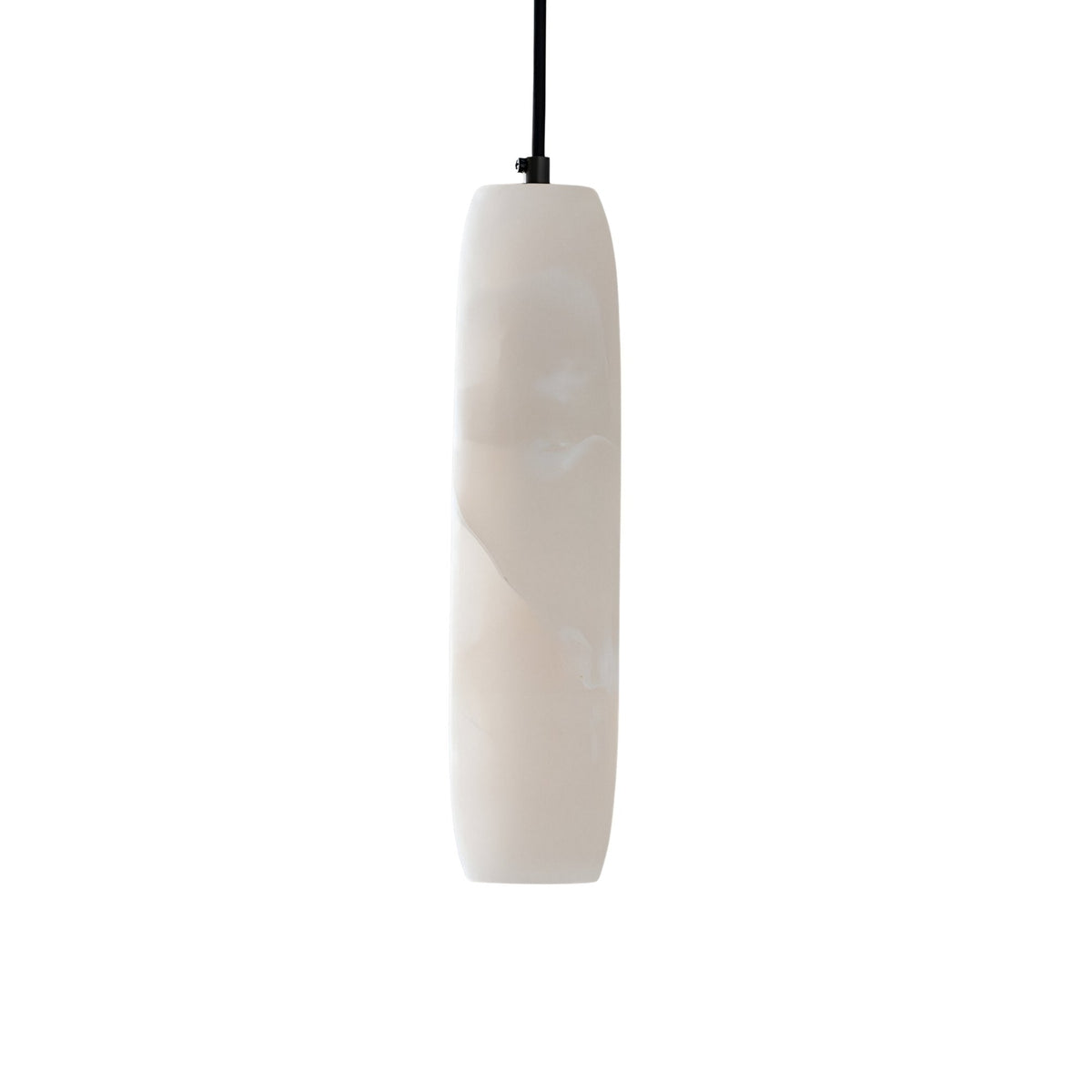 Vireth Small Cylinder Alabaster Pendant Light - Soft White