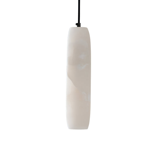 Vireth Small Cylinder Alabaster Pendant Light - Soft White
