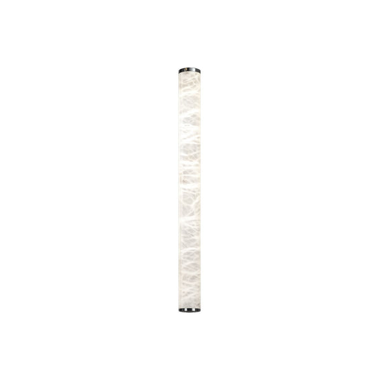 Corvane LED Slim Cylindrical Alabaster Wall Light - Small Soft White