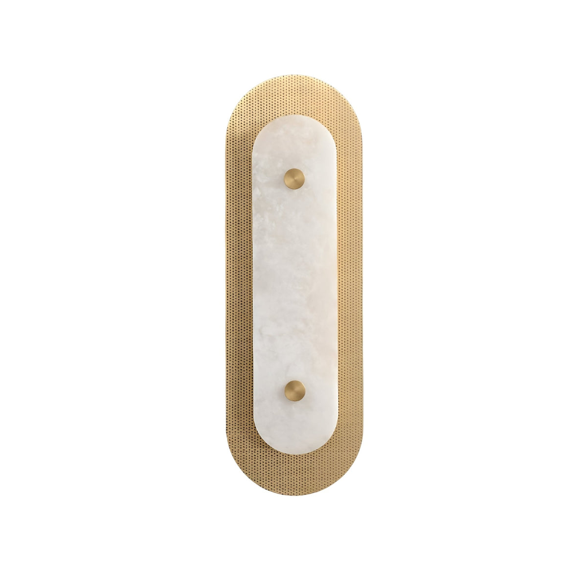 Avelora LED Capsule Alabaster Wall Light Small - Brushed Brass
