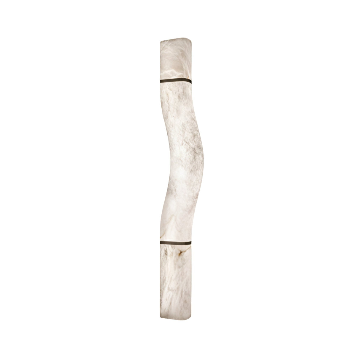Caterris LED Alabaster Wall Light - Matt Black
