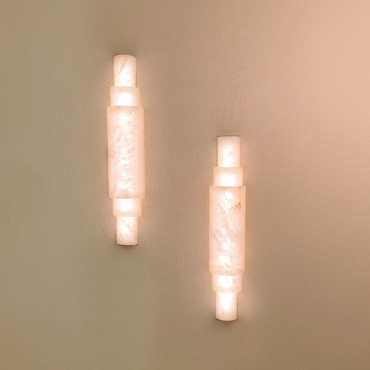 Aurelia LED Alabaster Wall Light - Brushed Brass