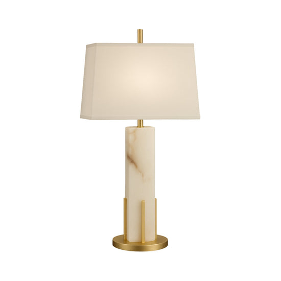 Strataform Framed Alabaster Table Lamp - Brushed Brass