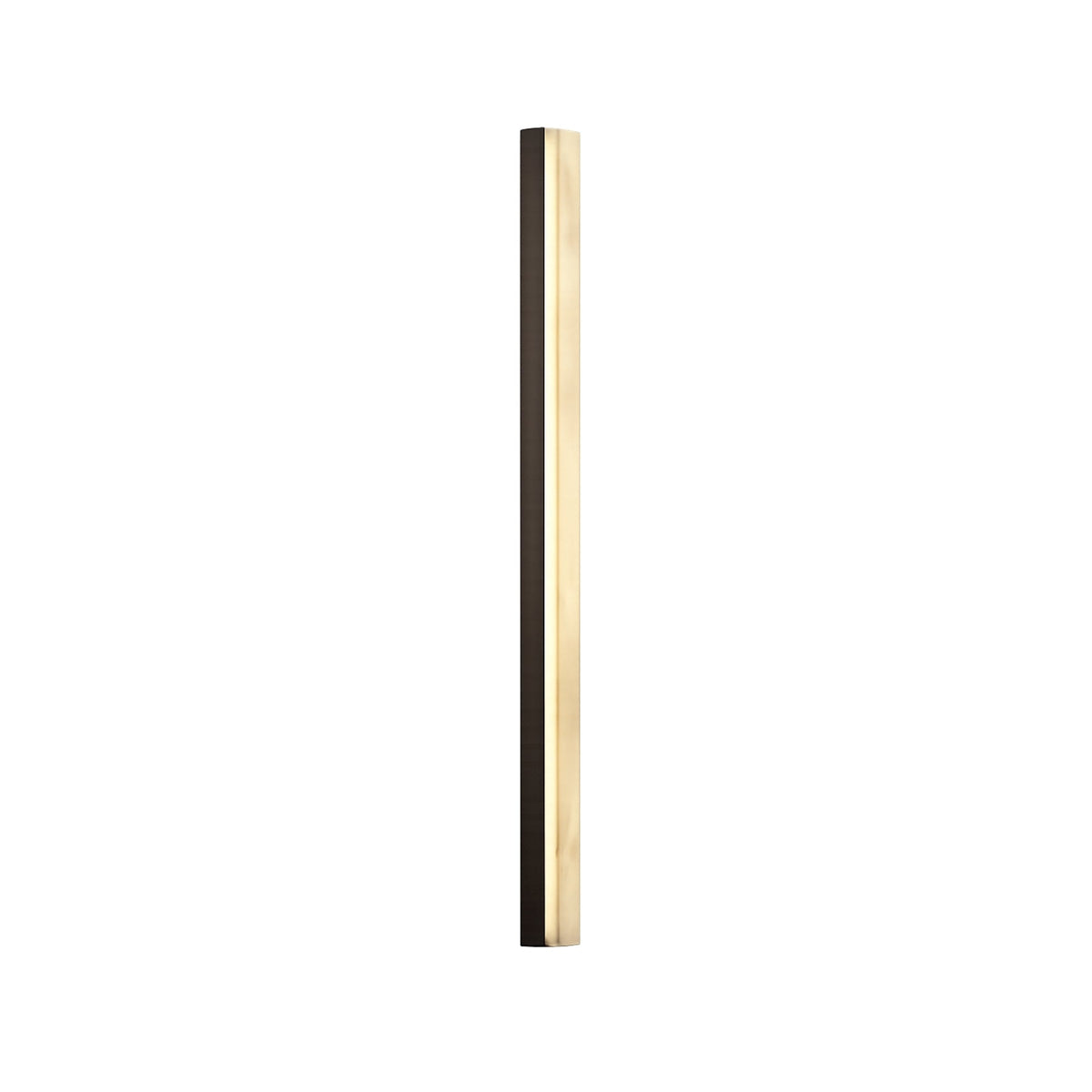 Cornova LED Slim Linear Alabaster Wall Light - Matte Black 450mm