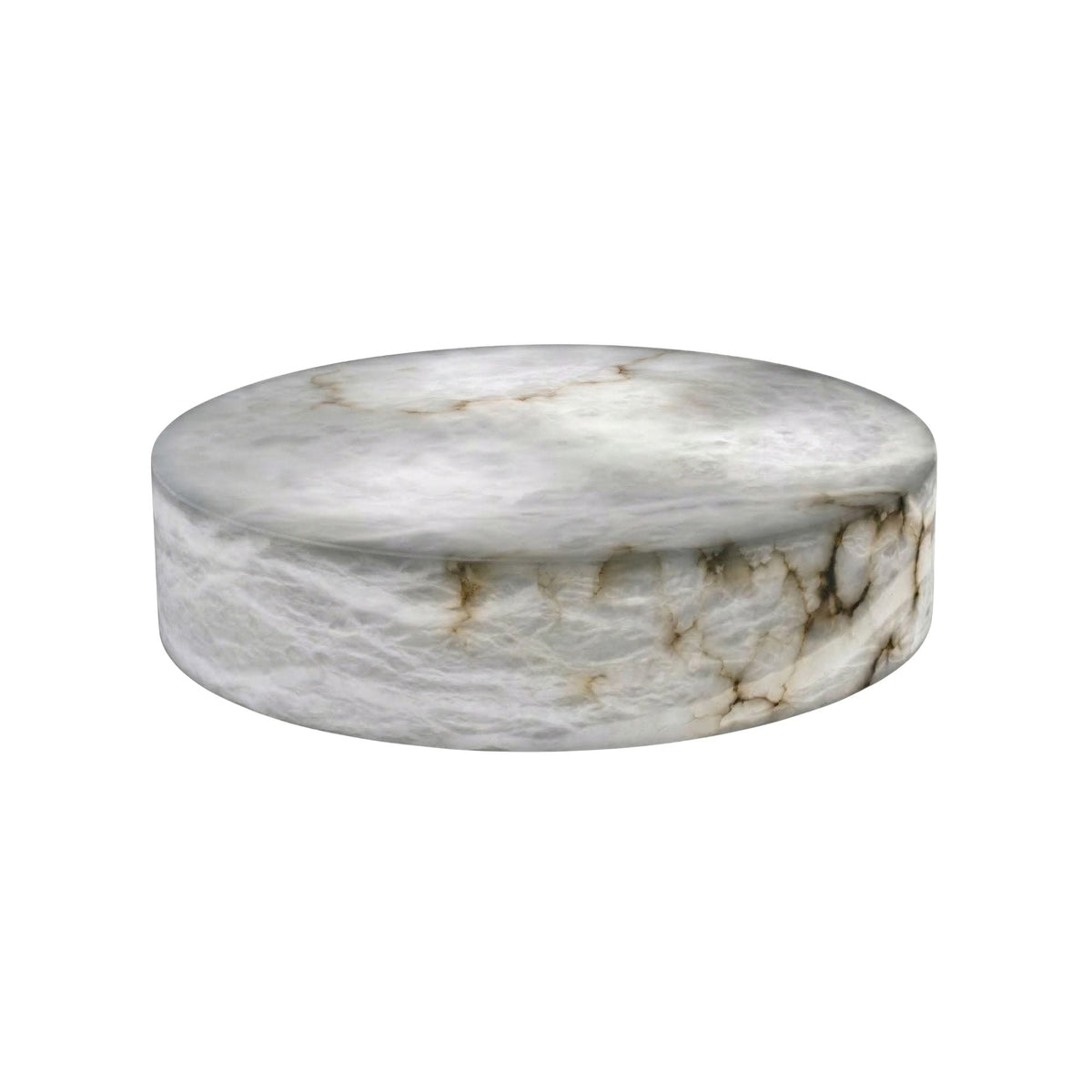Alurien LED Large Alabaster Coffee Table - Soft White